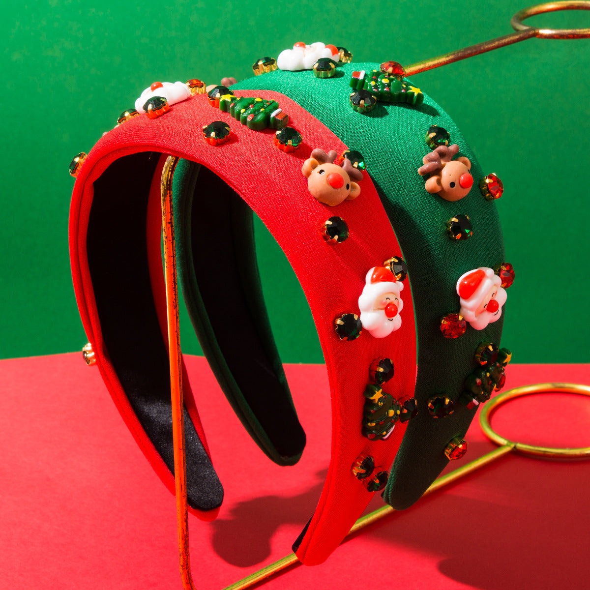 小鹿聖誕鑲鑽髮箍－商品主圖｜https://igowo.tw/