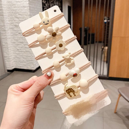 小熊卡通簡約髮圈套組－細節特寫12｜https://igowo.tw/