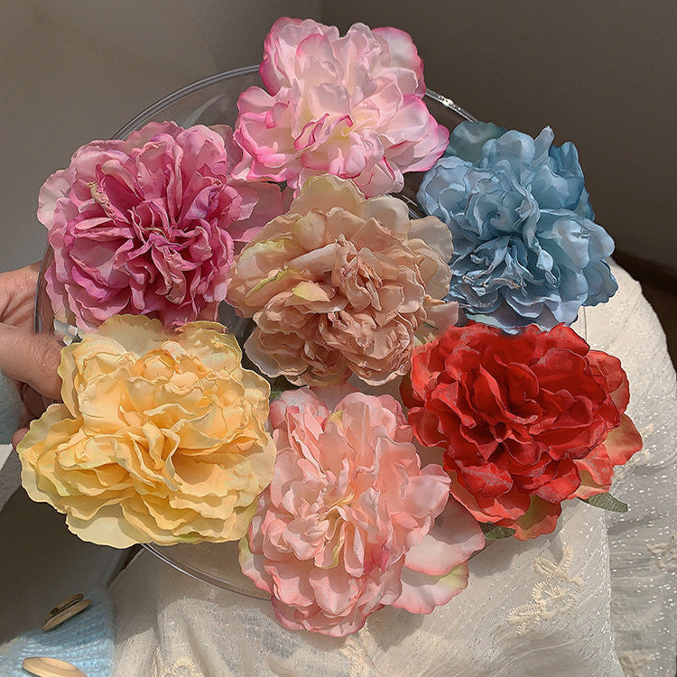花朵簡約髮夾－紫色款細節｜https://igowo.tw/