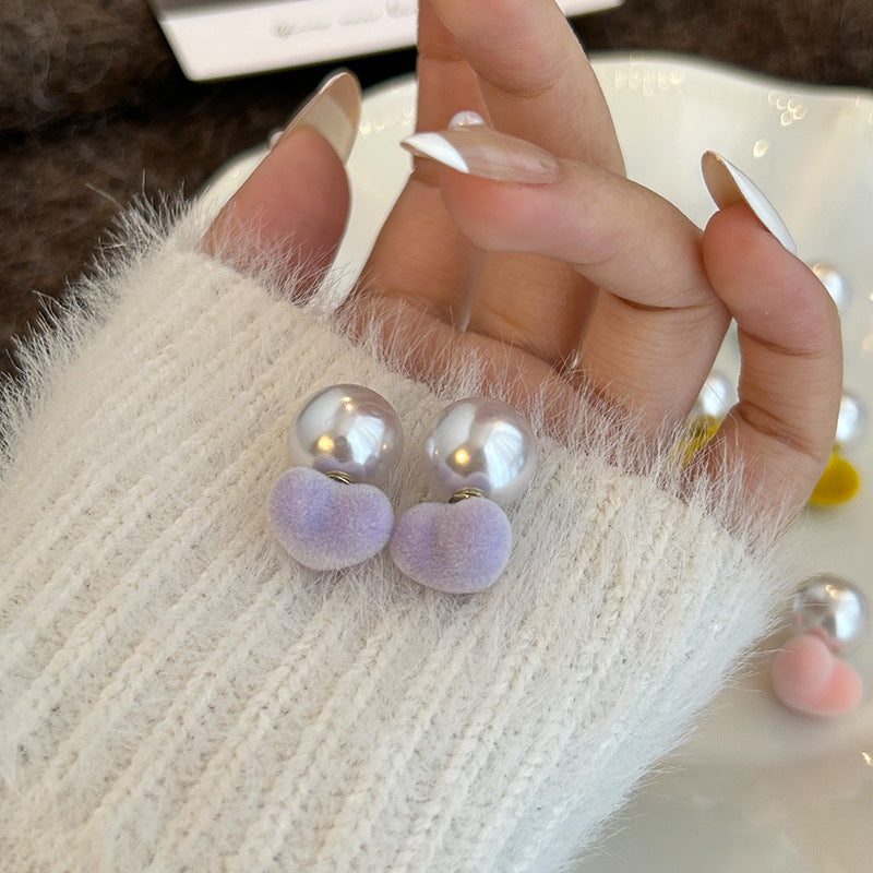 繽紛珍珠愛心兩用飾品－/黃色款細節｜https://igowo.tw/