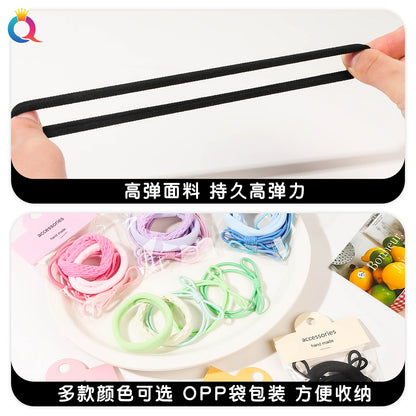 彈力繩蝴蝶結髮圈－第二視角實拍｜https://igowo.tw/