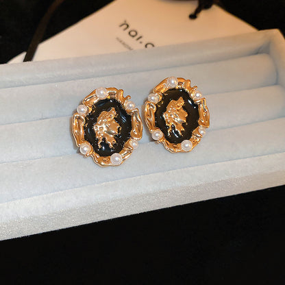 復古誇張耳環－細節特寫30｜https://igowo.tw/