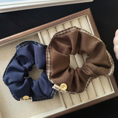 棕色大腸圈簡約髮圈－商品主圖｜https://igowo.tw/