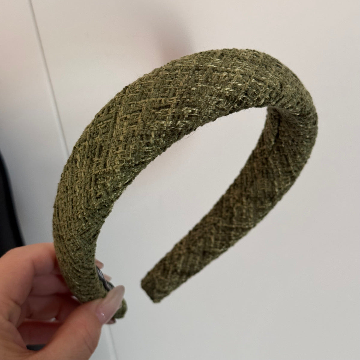 絨面寬版髮箍