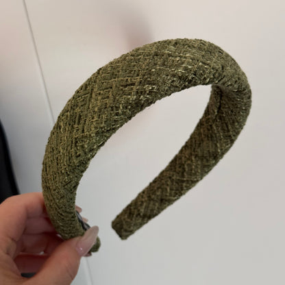 絨面寬版髮箍