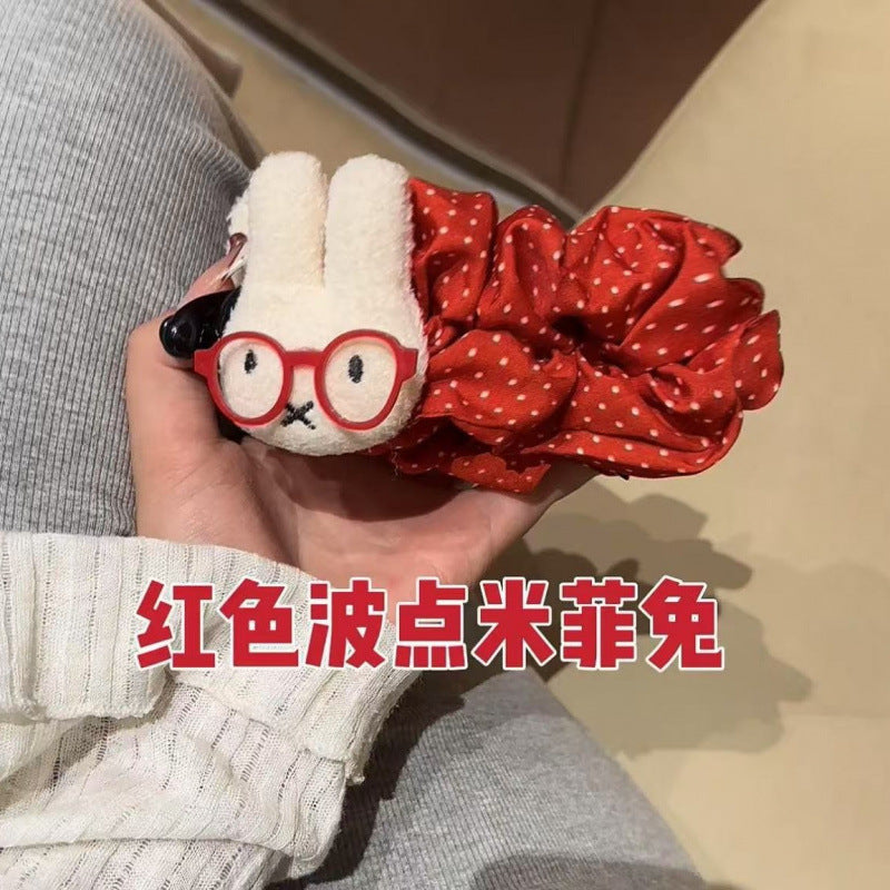 波點簡約髮夾－藍色款細節1｜https://igowo.tw/