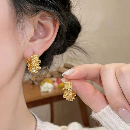 S925簡約耳環－粉款細節｜https://igowo.tw/