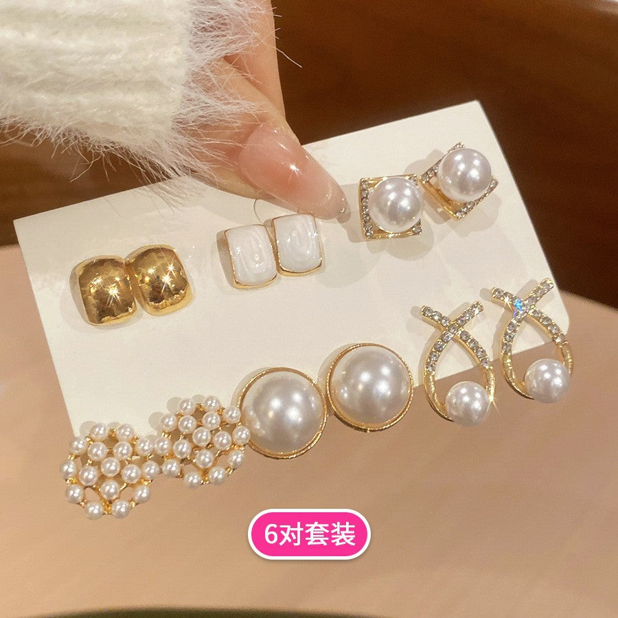 琺瑯簡約耳釘套組－細節特寫39｜https://igowo.tw/