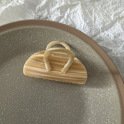豹紋簡約鯊魚夾
