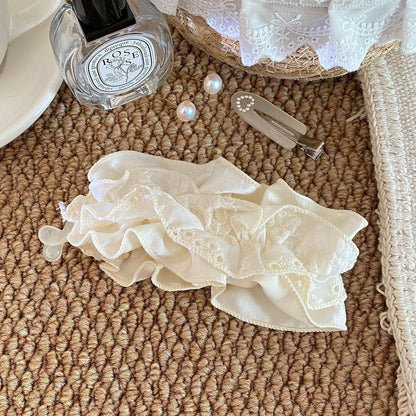 蕾絲大腸圈刺繡鯊魚夾