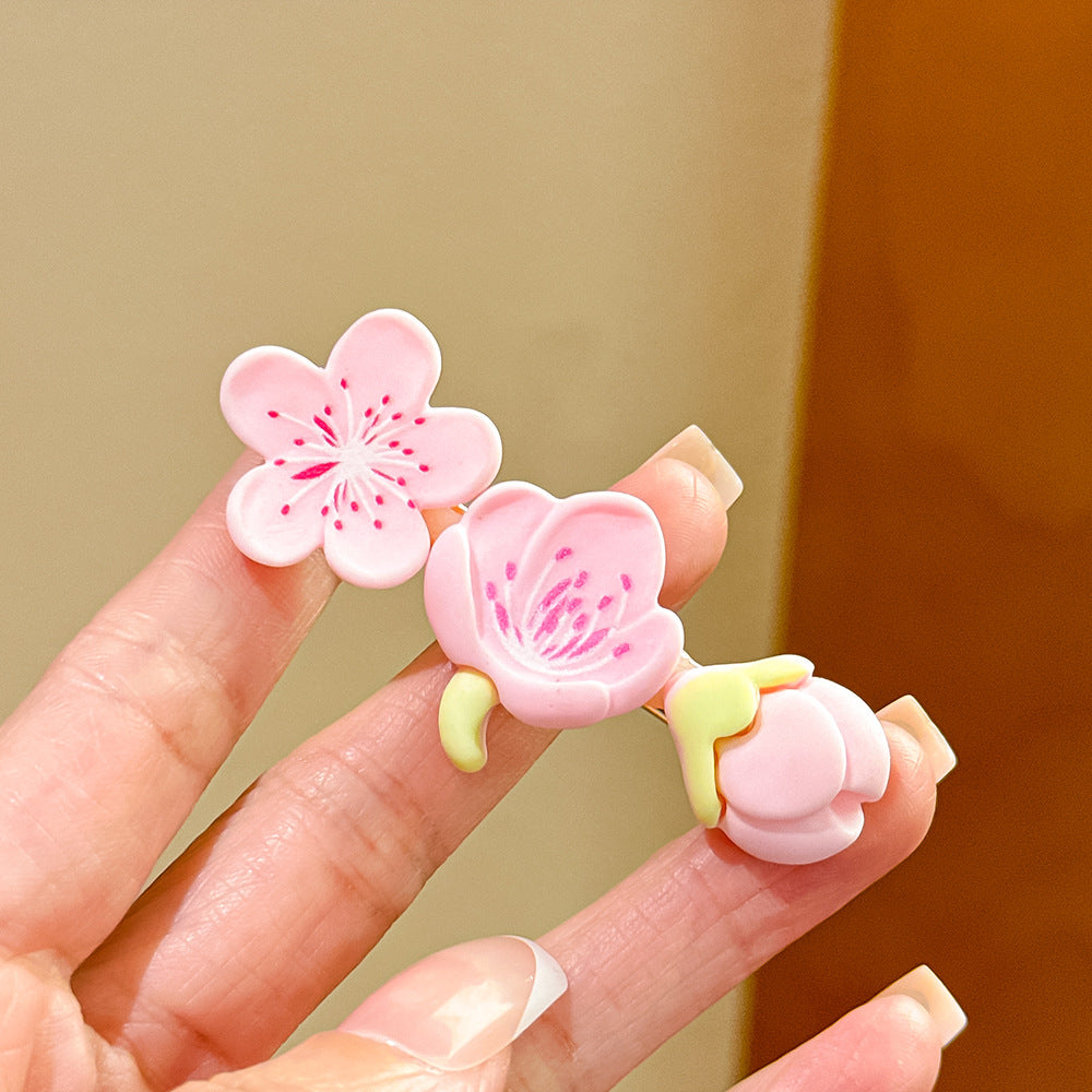 粉色櫻花髮夾