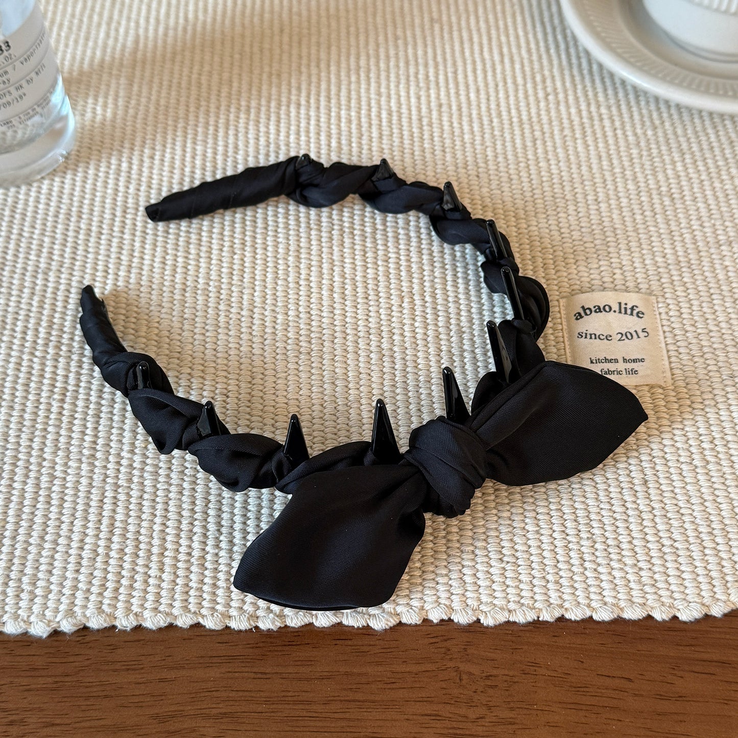 布面蝴蝶結髮箍