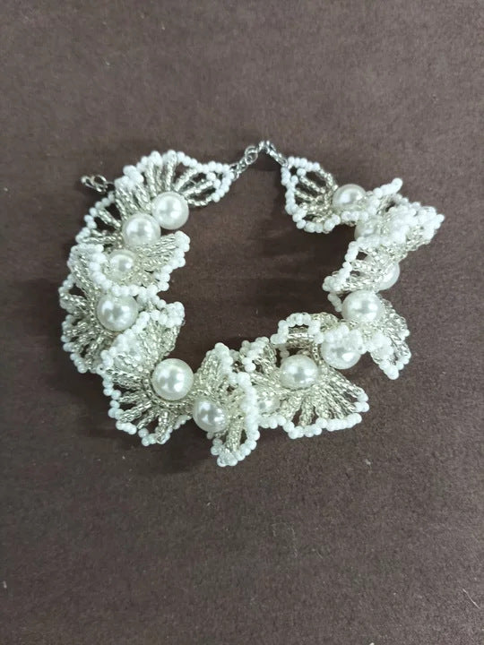 水晶珍珠復古項鍊套組
