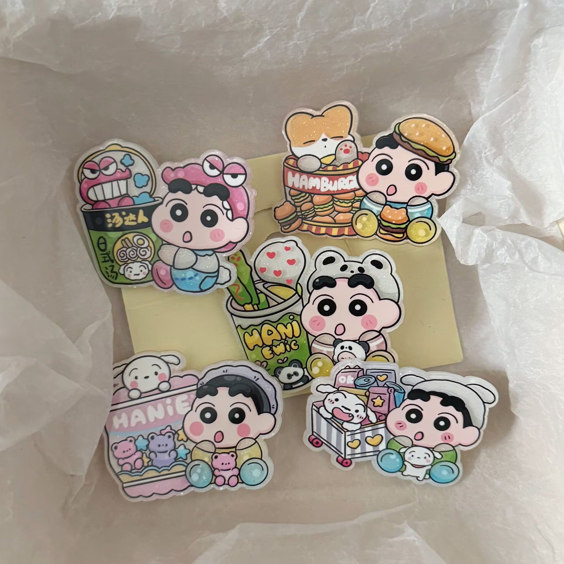 壓克力卡通髮夾－商品主圖｜https://igowo.tw/