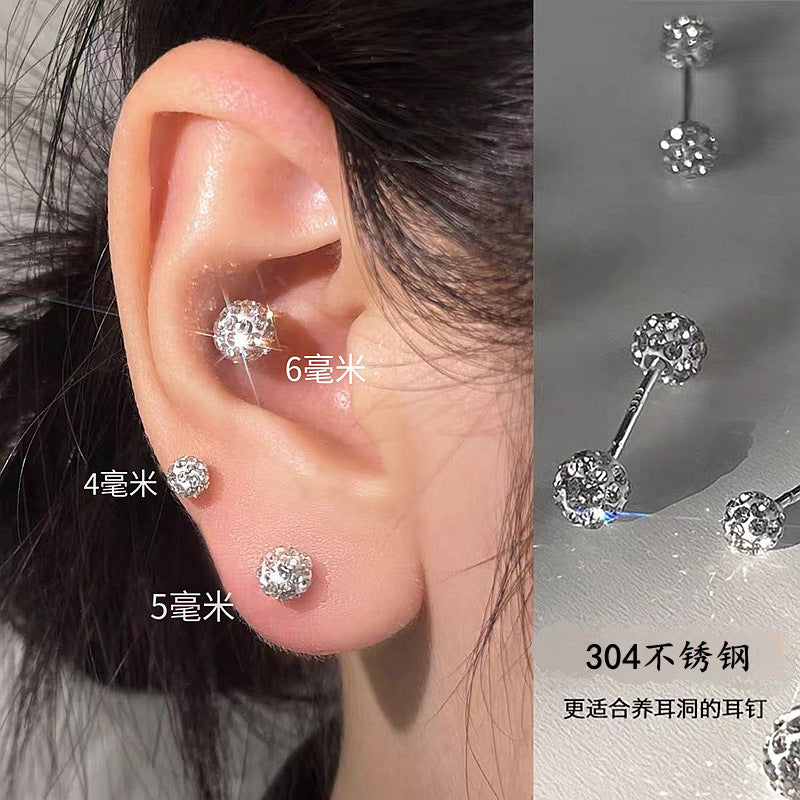 鋯石不鏽鋼耳骨釘－商品主圖｜https://igowo.tw/