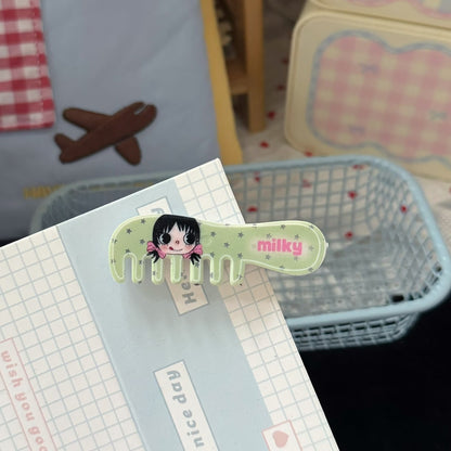 粉色卡通髮夾
