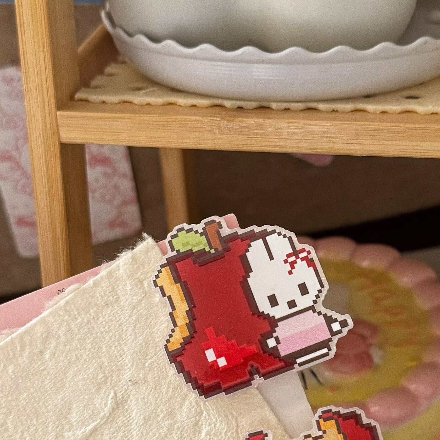 兔子蘋果髮夾
