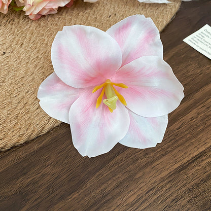夏日度假風花朵珍珠發夾超仙小清新甜美氣質鴨嘴夾碎發側邊劉海夾
