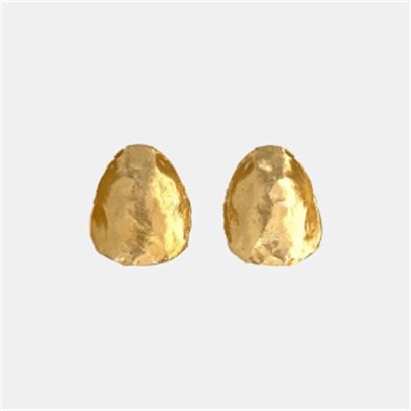 金屬圓片簡約耳釘