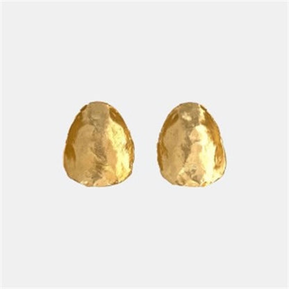 金屬圓片簡約耳釘