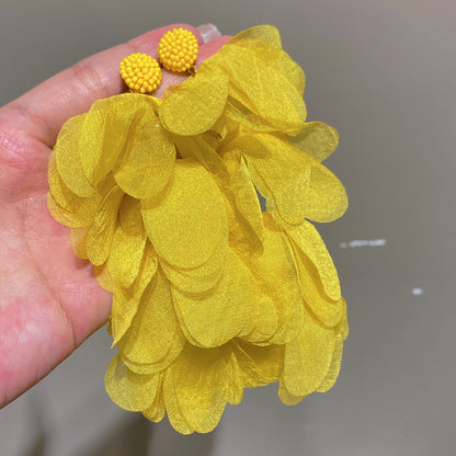 太陽花編織耳環－細節特寫31｜https://igowo.tw/
