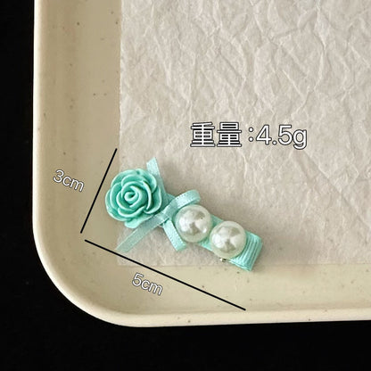 藍色蝴蝶結簡約髮夾