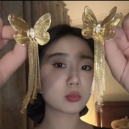 銀針法式復古金屬幾何吊墜耳釘輕奢高級感耳環設計感小眾耳飾批發
