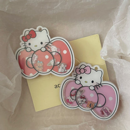 壓克力貓咪領結髮夾－商品主圖｜https://igowo.tw/