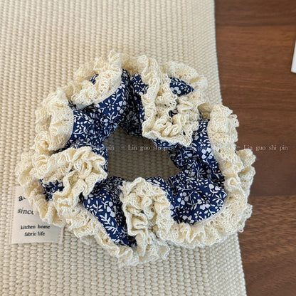蕾絲碎花大腸圈髮圈