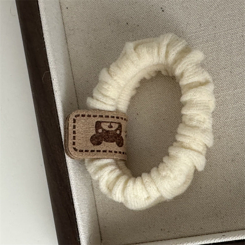 彈力繩小熊簡約髮圈