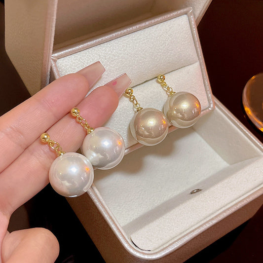 珍珠簡約耳墜－商品主圖｜https://igowo.tw/