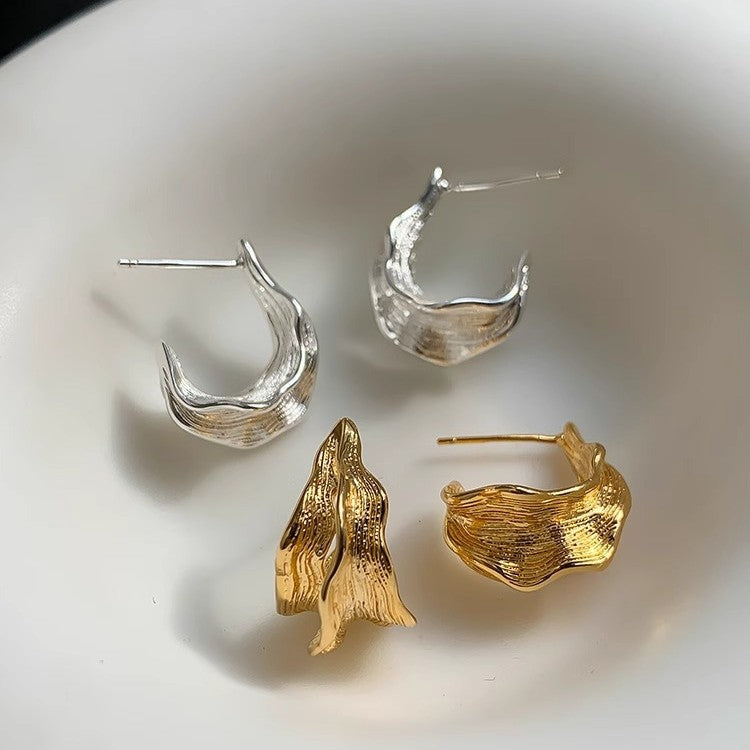 金屬不規則耳環－商品主圖｜https://igowo.tw/