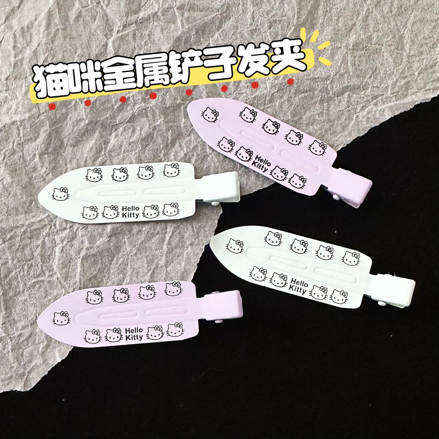 金屬貓咪髮夾－商品主圖｜https://igowo.tw/