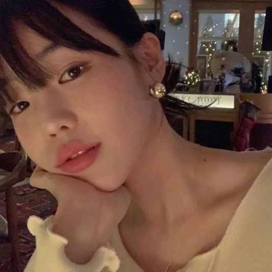 金屬半圓球耳夾無耳洞高級感小眾設計簡約耳釘女夏冷淡風氣質耳環 金色耳針