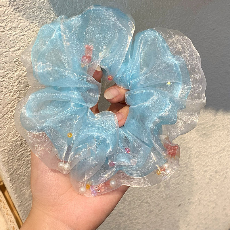 網紗大腸圈髮圈－商品主圖｜https://igowo.tw/