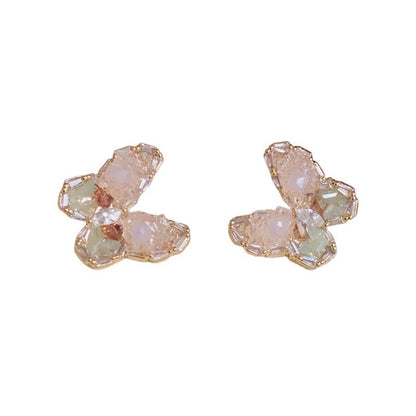 彩色水晶耳環－細節特寫3｜https://igowo.tw/