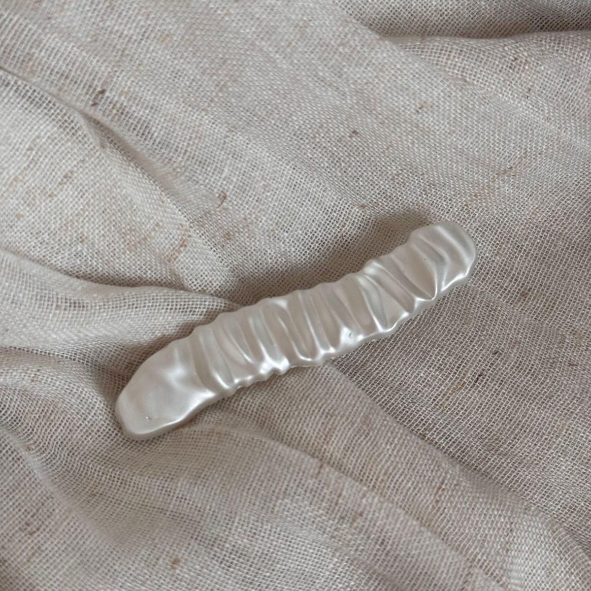 珍珠金屬波浪簡約髮夾