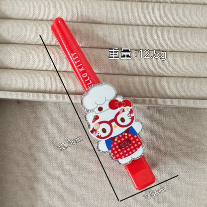 壓克力貓咪碎花髮夾