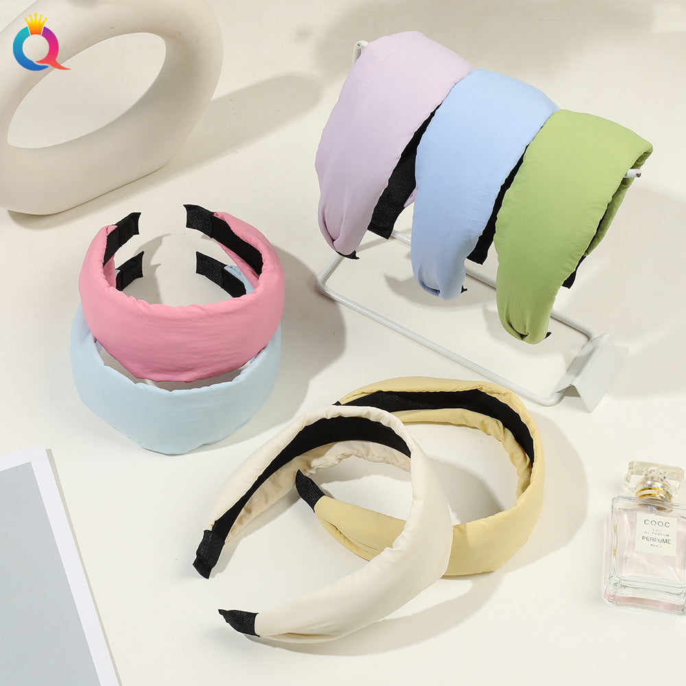 寬版簡約髮箍－商品主圖｜https://igowo.tw/