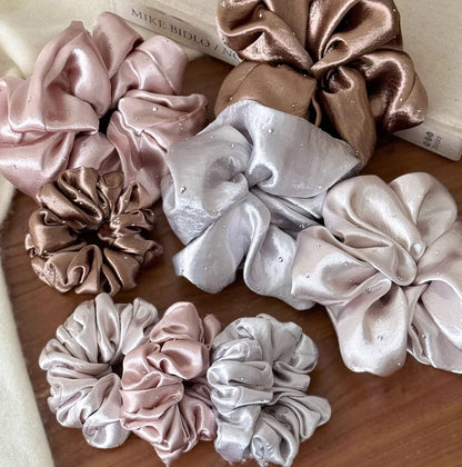 大腸圈簡約髮圈－大號淺灰款實拍｜https://igowo.tw/