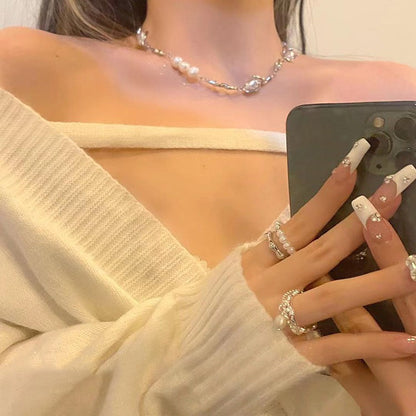 鈦鋼雙層項鍊－細節特寫75｜https://igowo.tw/