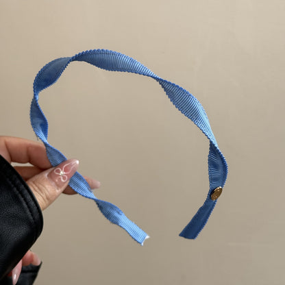 布面扭紋簡約髮箍－細節特寫5｜https://igowo.tw/