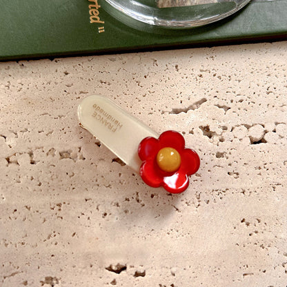 彩色醋酸板材花朵髮夾