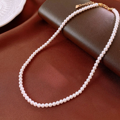 珍珠串珠簡約項鍊