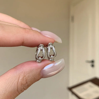 鑲鑽簡約耳扣