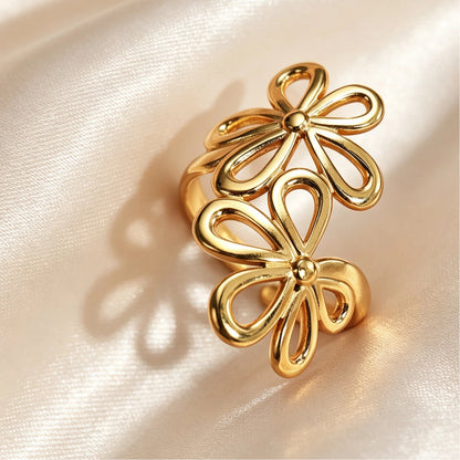 不鏽鋼橢圓簡約戒指