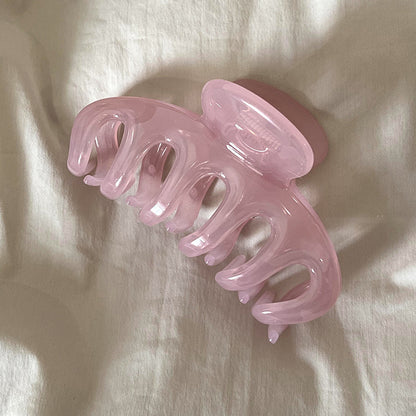 粉色簡約髮夾