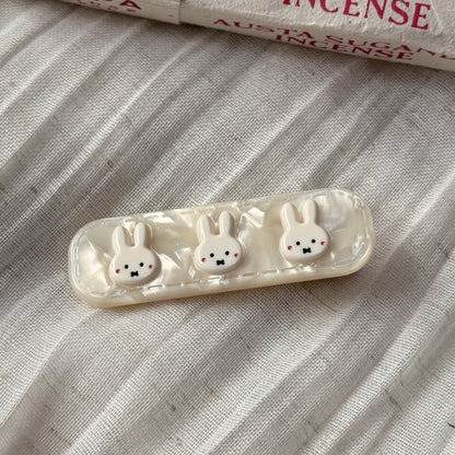 醋酸板材兔子方形髮夾