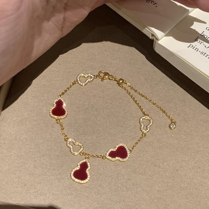 超閃鋯石星星花朵手鏈時尚百搭氣質手環精致輕奢高級感手飾批發女