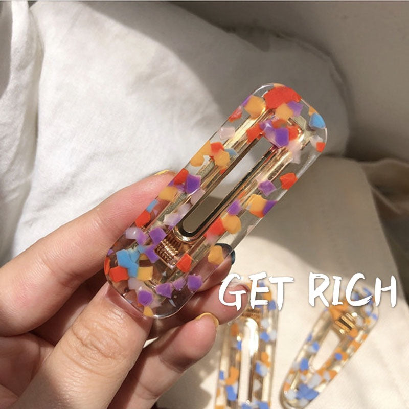 彩色簡約髮夾